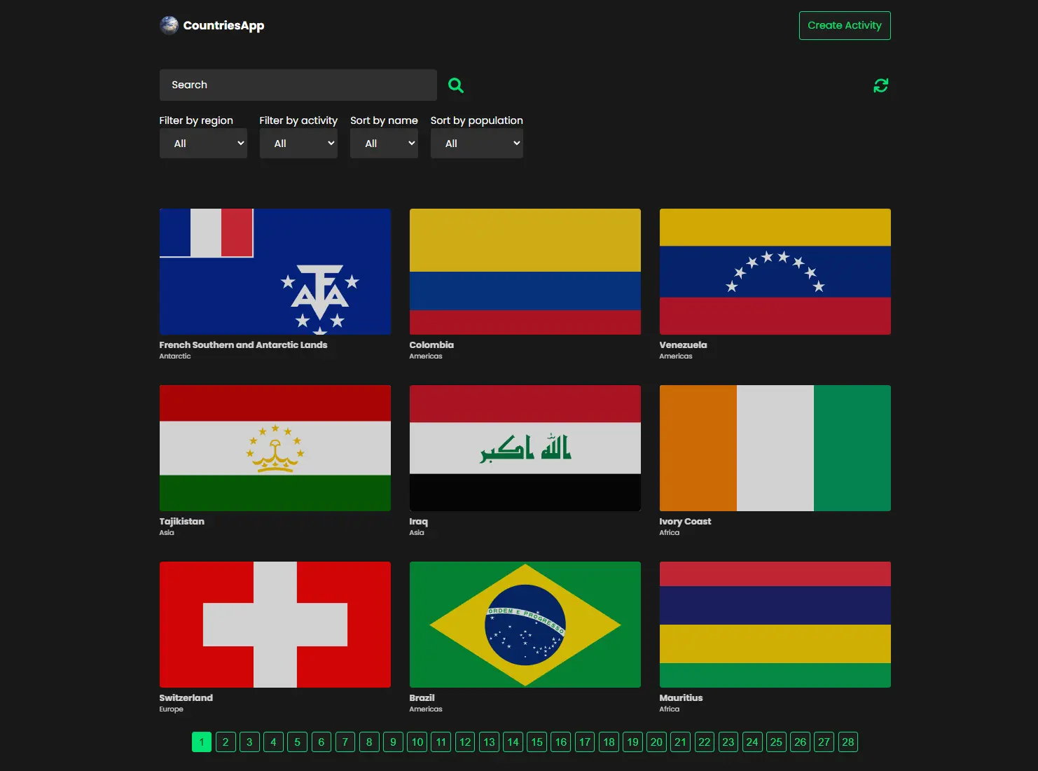 Countries App